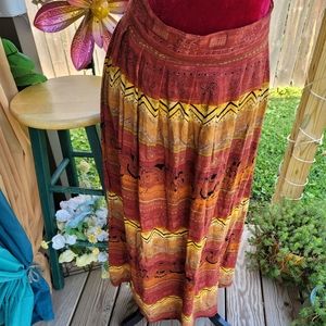 Printed Maxi Skirt